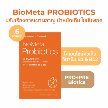BioMeta (Plantogenic x Biomed) แคปซูลโพรไบโอติกส์ ปรับระบบเผาผลาญ