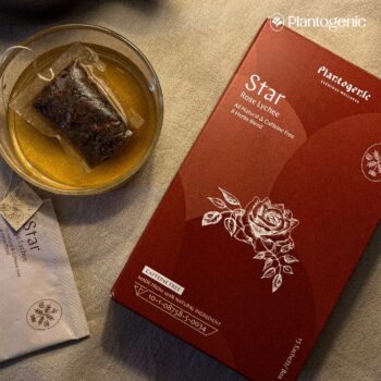 Plantogenic - Star Herbal Tea ชากุหลาบ ลิ้นจี่ และสมุนไพร ไม่มีคาเฟอีน ไม่มีน้ำตาล (Plant-Based)
