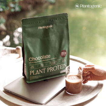 Chocolate Plant Protein โปรตีนพืชพร้อมชงรสช็อกโกแลต